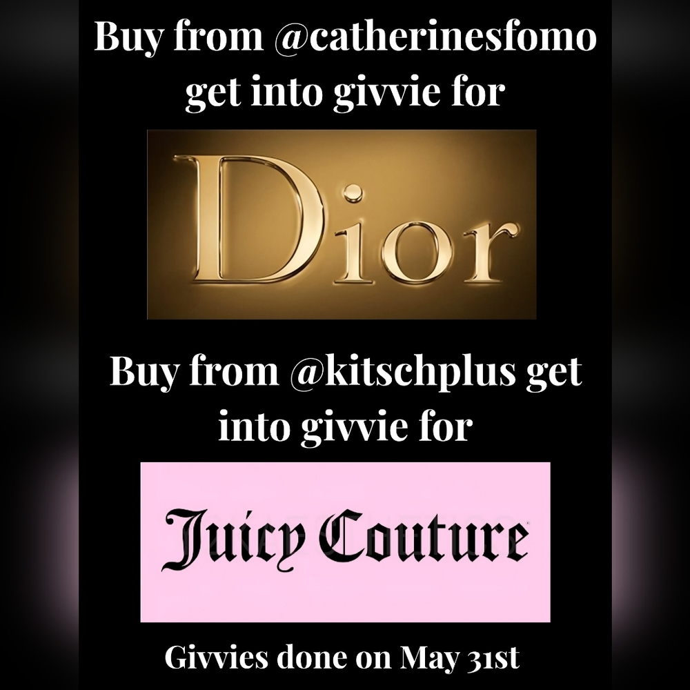Dior and Juicy Couture Graphic Poster